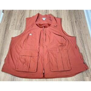 Duluth Heirloom Gardening Vest 3X Burnt Orange Utility Outdoor Fishing Hiking